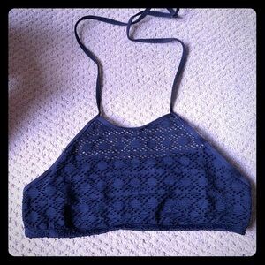 A.N.A Bikini Black Halter Top